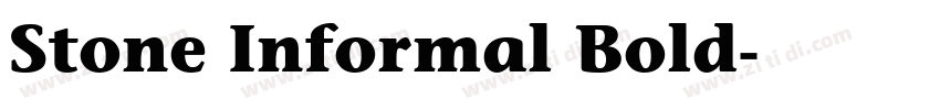 Stone Informal Bold字体转换 Stone Informal Bold字体转换